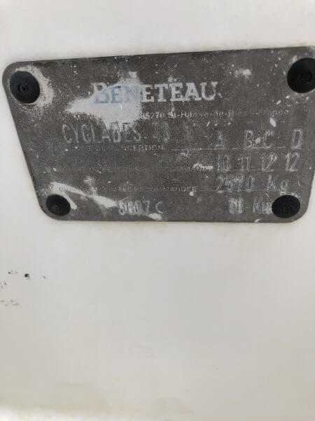 F967160B-C41B-4D95-9DE7-B30BC92DEAA2 2005 Beneteau Cyclades 43 (Crackers)