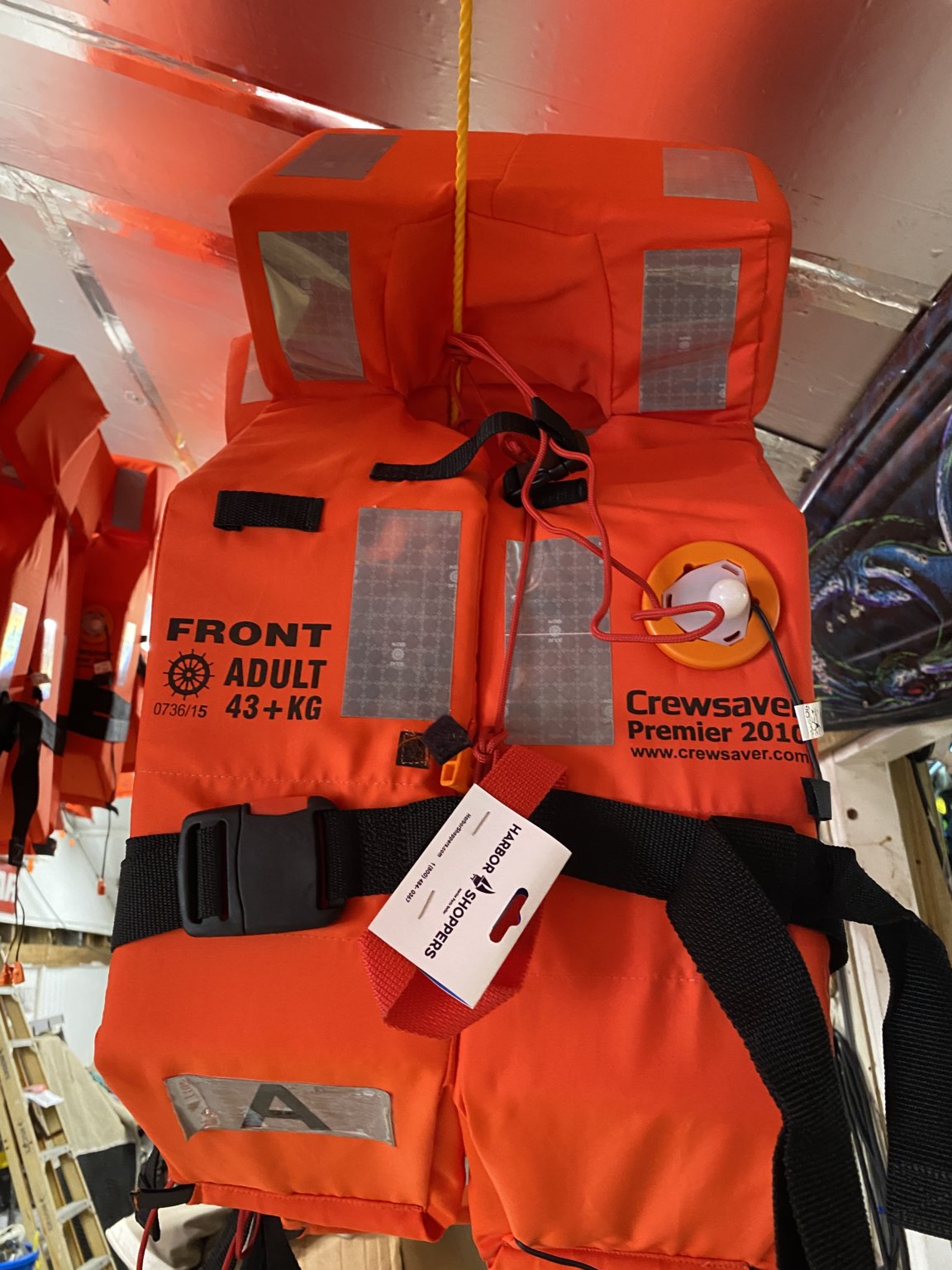 Buy SOLAS approved Life Jackets with whistles Renewed.(Used), USVI