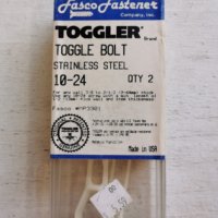 TOGGLE Toggle Bolt Stainless Steel 10-24 TOGGLE Toggle Bolt Stainless Steel 10-24