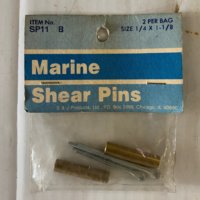 Marine Shear Pins 1/4'' x 1-1/8'' Item # SP11 B Marine Shear Pins 1/4'' x 1-1/8'' Item # SP11 B