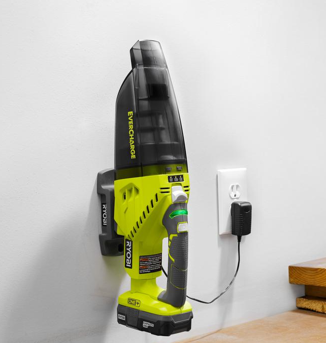 Buy Ryobi ONE+ 18V LithiumIon Cordless EVERCHARGE Hand Vacuum Kit with