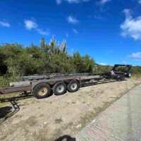 Large Transport Trailer 3 Axel for up to 45 foot boats.
