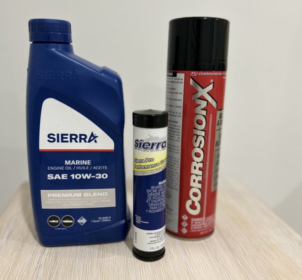 Marine Shield Kit: 4-stroke Oil SAE 10W-30, Marine Grease & Corrosion-X Spray (Free Delivery)