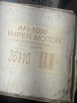 AFI Marine Wiper Motor AFI-1000