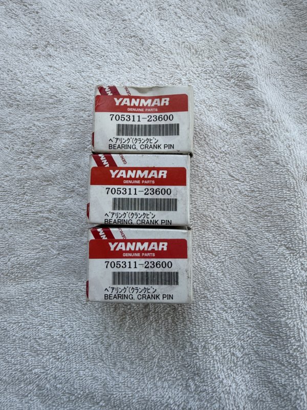 Yanmar Crank Pin Bearing set of 3