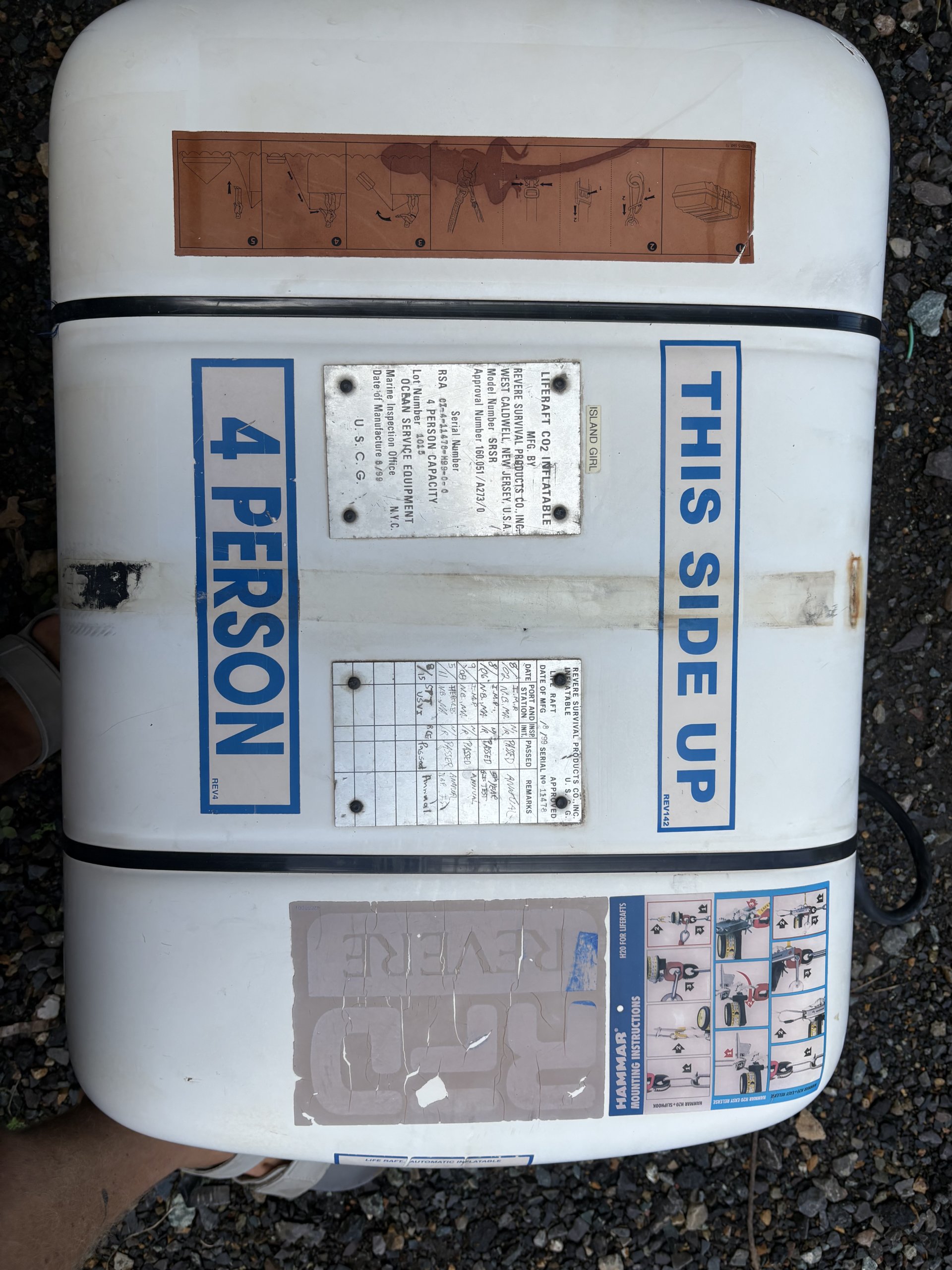 IMG_0973 4-Person Life Raft with Hydrostatic Release