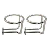 2X Marine Stainless Steel Ring Drink Cup Holder for Car  Boat Yacht Truck RV
