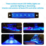 1x For 12V Marine Boat LED Deck Courtesy Lights Waterproof Stern Transom Light