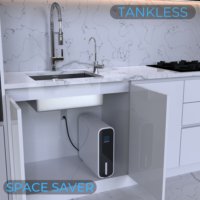 Drinkpod Tankless Reverse Osmosis Under Sink with Brushed Nickel Faucet