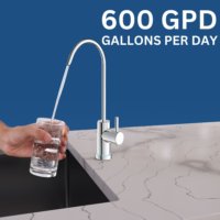 Drinkpod Tankless Reverse Osmosis Under Sink with Brushed Nickel Faucet