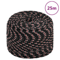 NNEVL Boat Rope Black 8 mm 25 m Polypropylene