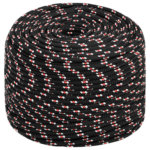 NNEVL Boat Rope Black 8 mm 25 m Polypropylene