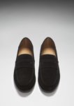 Boat Loafers, black suede