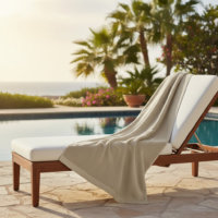 Taupe Color Bleach Safe Luxury Beach Towel