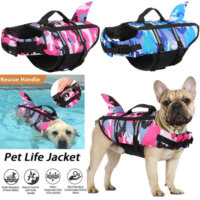 Pet Dog Life Jacket Shark Swim Vest