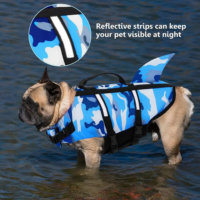 Pet Dog Life Jacket Shark Swim Vest