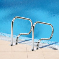 Stainless Steel Swimming Pool Hand Rail with Base Plate Stainless Steel Swimming Pool Hand Rail with Base Plate