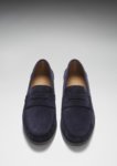 Boat Loafers, navy blue suede