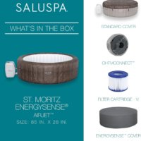 SaluSpa St Moritz Inflatable Hot Tub 7 Person 180 Jets SaluSpa St Moritz Inflatable Hot Tub 7 Person 180 Jets