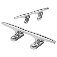 316 Stainless Steel Boat Dock Cleat Heavy Duty Silver Marine Rope Cleat 4/5/6/8/10/12 Inch Durable