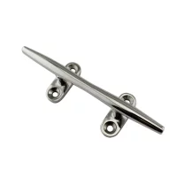 316 Stainless Steel Boat Dock Cleat Heavy Duty Silver Marine Rope Cleat 4/5/6/8/10/12 Inch Durable