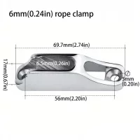 Marine Grade 316 Stainless Steel Rope Cam Cleat Mirror Polish Durable Clam Cleat Heavy Duty Boat Mooring Cleat Yacht