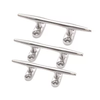 316 Stainless Steel Boat Dock Cleat Heavy Duty Silver Marine Rope Cleat 4/5/6/8/10/12 Inch Durable