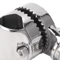 Marine VHF Antenna Mount 316 Stainless Steel Adjustable Ratchet Mount for 7/8 to 1in Rails