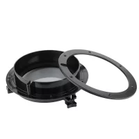 10in Marine Porthole Round Black Portlight Stalinite Window Universal for RV Boat Yacht