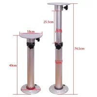 HWHongRV Adjustable Pedestal Motorhome Table Pedestal Stand Base 19.3-29.3 Inch Height Range for Marine Boat Caravan