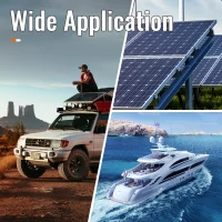 500A Bus Bar Waterproof Power Distribution Block with 2*5/16" 2*3/8" Studs 48V DC Automotive Marine Battery Terminal Block