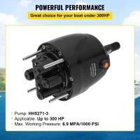 SucceBuy Outboard Hydraulic Steering Pump Helm 300 HP Hydraulic Pump HH5271-3 for Runabouts Boat Fishing Marine Boat Accessories