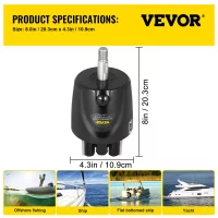 SucceBuy Outboard Hydraulic Steering Pump Helm 300 HP Hydraulic Pump HH5271-3 for Runabouts Boat Fishing Marine Boat Accessories