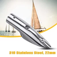 2pcs 7/8in Handrail End 316 Stainless Steel Anti Corrosion Accessory for Marine Boat