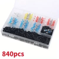 840pcs Solder Seal Wire Connectors for Marine, Automotive, Boat & Truck Wire Joints