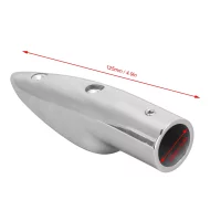 2pcs 7/8in Handrail End 316 Stainless Steel Anti Corrosion Accessory for Marine Boat
