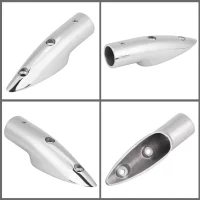 2pcs 7/8in Handrail End 316 Stainless Steel Anti Corrosion Accessory for Marine Boat