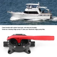 720GPH Manual Bilge Pump Hand Tools Water Transfer Diaphragm Self Priming Pump for Marine Boat