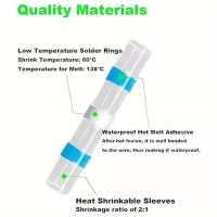 840pcs Solder Seal Wire Connectors for Marine, Automotive, Boat & Truck Wire Joints