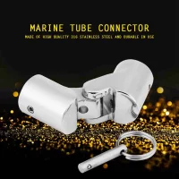Marine Stainless Steel Folding Swivel Coupling Tube Pipe Connector Boat Hardware Fitting（25mm）