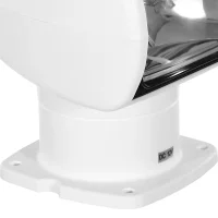 Marine Spotlight, 100W Halogen Boat Search Light, 2500 Lumen, 3200K, 360° Rotation, 72° Tilt, Remote Control for Easy Navigation Marine Spotlight, 100W Halogen Boat Search Light, 2500 Lumen, 3200K, 360° Rotation, 72° Tilt, Remote Control for Easy Navigation