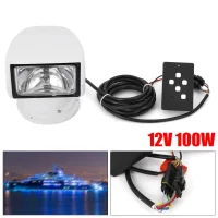 100w Spotlight Marine Remote Controlled Boat SearchLight 12v 360° Waterproof Degree Rotate Omnibearing Lighting Marine Spotlight