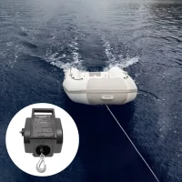Electric 2000 LBS Boat Winch – Reversible Marine Trailer Winch with Remote Control for Easy Operation