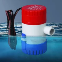 12/24V Submersible Bilge Water Pump 350/500/750/1100 GPH Marine Electric Bilge Pump Waterproof for Boat Seaplane Motor