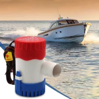 12/24V Submersible Bilge Water Pump 350/500/750/1100 GPH Marine Electric Bilge Pump Waterproof for Boat Seaplane Motor