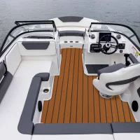 Teak Decking Marine Yacht Flooring Mat EVA Foam Water-proof Non-slip Uv-resistance Good Elastic Brown With Black Stripes