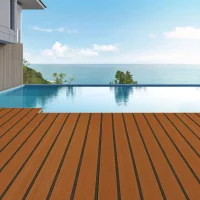 Teak Decking Marine Yacht Flooring Mat EVA Foam Water-proof Non-slip Uv-resistance Good Elastic Brown With Black Stripes