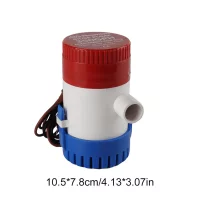12/24V Submersible Bilge Water Pump 350/500/750/1100 GPH Marine Electric Bilge Pump Waterproof for Boat Seaplane Motor
