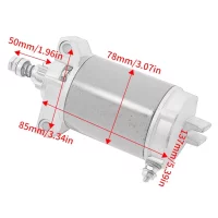 Starter Motor Replacement OEM: 50-830308-1 50-830308T 50-893886T for Marine Engine 25E B/F 4-Stroke 30.4ci - 25 H.P. 1999-2001