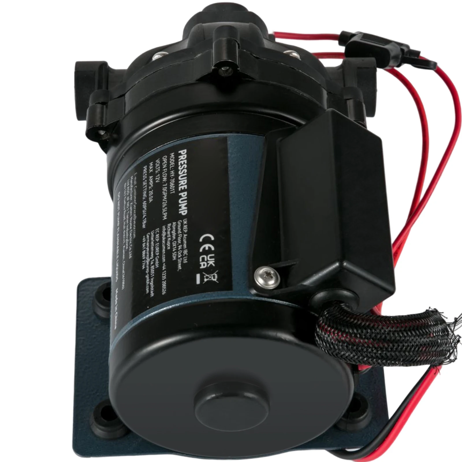 Sc3904c4e9439447f9d2837b188bd2c479.webp SucceBuy Washdown Pump 12V RV Water Pump 7 GPM 60 PSI Max. 10FT Lift Self Priming for Marine Deck, Yacht, Caravan Motorhome Boat